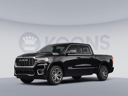 Diamond Black Crystal Pearlcoat 2026 RAM 1500 RHO Crew Cab 4x4 5'7' Box