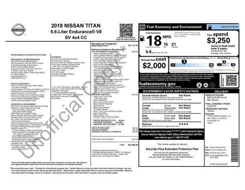 2018 Nissan Titan SV