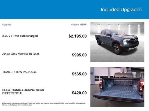 AZURE GRAY MET TRI-COAT 2025 Ford Ranger LARIAT
