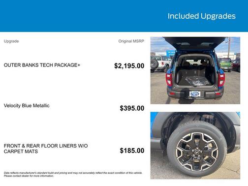 VELOCITY BLUE METALLIC 2026 Ford Bronco Sport Outer Banks
