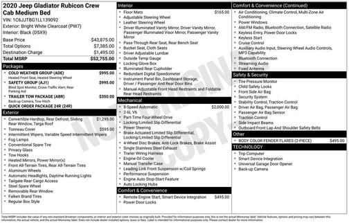 2020 Jeep Gladiator Rubicon