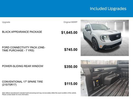 SPACE WHITE METALLIC 2026 Ford Maverick Lariat