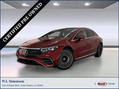 MANUFAKTUR Cardinal Red Metallic 2023 Mercedes-Benz EQS 450 4MATIC