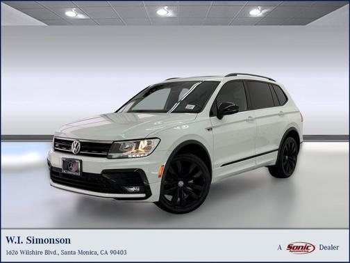 Pure White 2020 Volkswagen Tiguan 2.0T SE R-Line Black