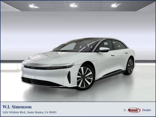 Stellar White Metallic 2025 Lucid Air Touring