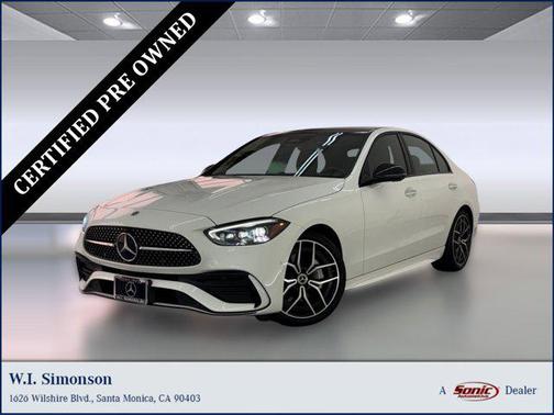 Polar White 2023 Mercedes-Benz C-Class Sedan