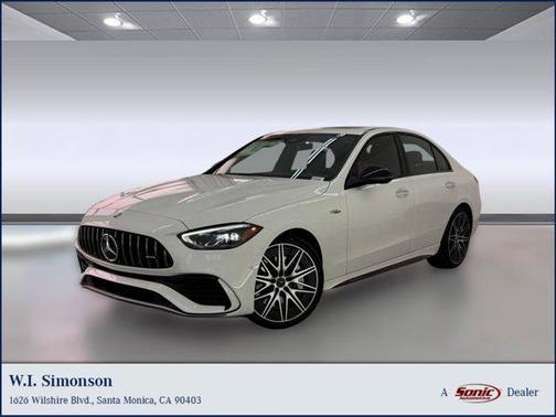 Polar White 2026 Mercedes-Benz AMG C 43 4MATIC Sedan