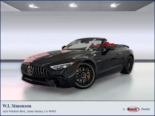 Obsidian Black Metallic 2025 Mercedes-Benz AMG SL 63 Base Convertible