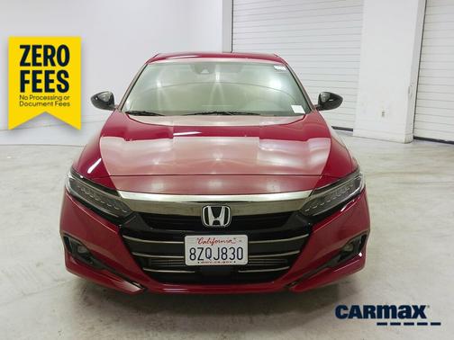 Red 2022 Honda Accord Sport