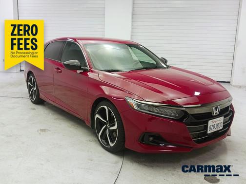 Red 2022 Honda Accord Sport