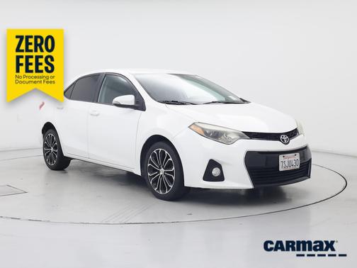 White 2016 Toyota Corolla S