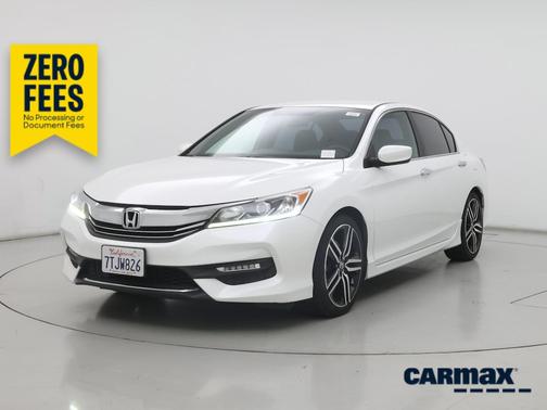 White 2016 Honda Accord Sport