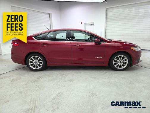 Red 2017 Ford Fusion Hybrid SE