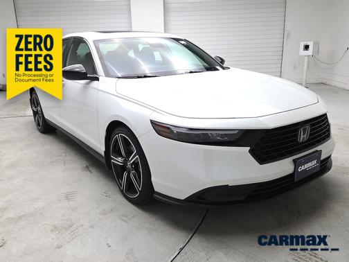 White 2023 Honda Accord Hybrid Sport