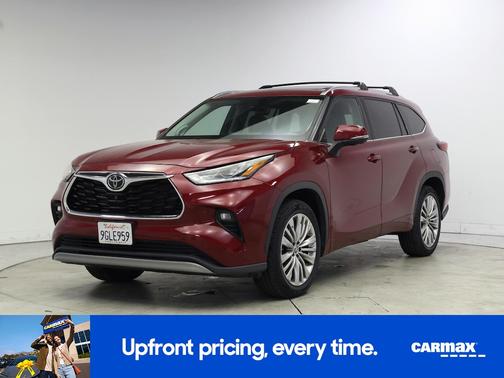 Red 2023 Toyota Highlander Platinum