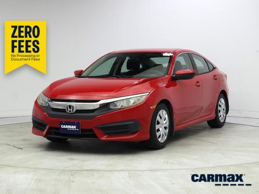 Red 2016 Honda Civic LX