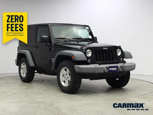 Black 2016 Jeep Wrangler Sport