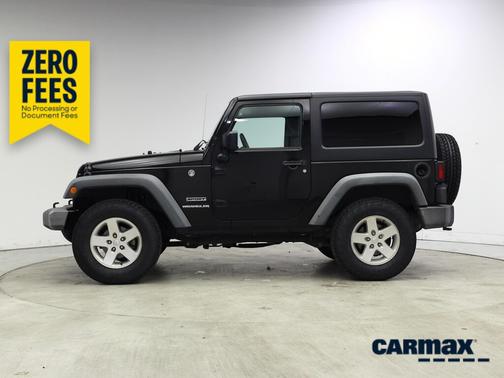 Black 2016 Jeep Wrangler Sport