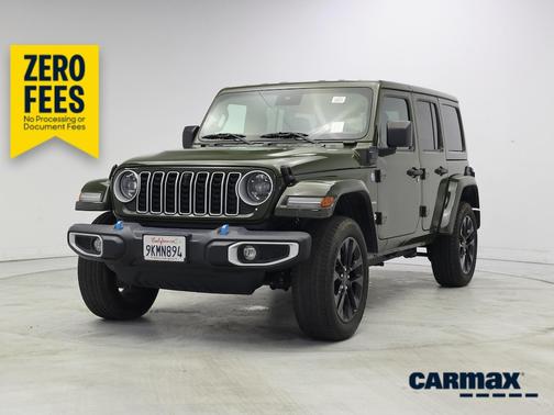 Green 2024 Jeep Wrangler 4xe Sahara