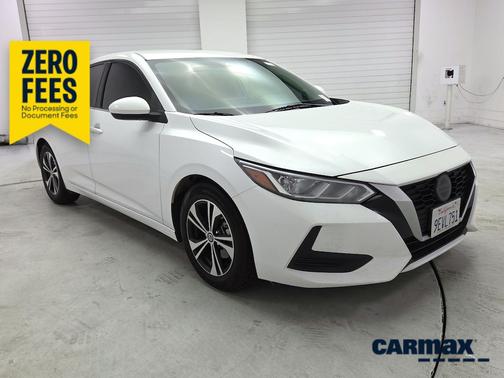 White 2022 Nissan Sentra SV
