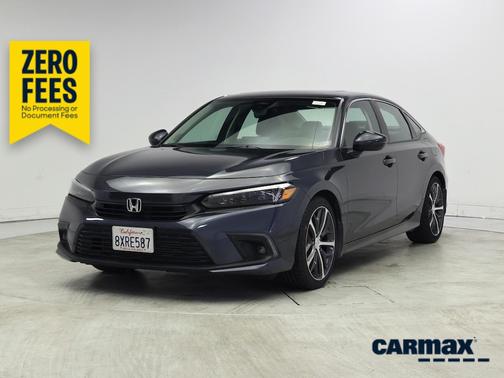 Gray 2022 Honda Civic Touring