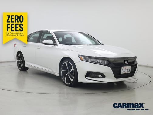 White 2019 Honda Accord Sport