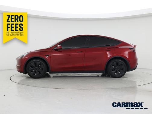 Red 2024 Tesla Model Y Long Range