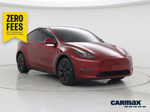Red 2024 Tesla Model Y Long Range