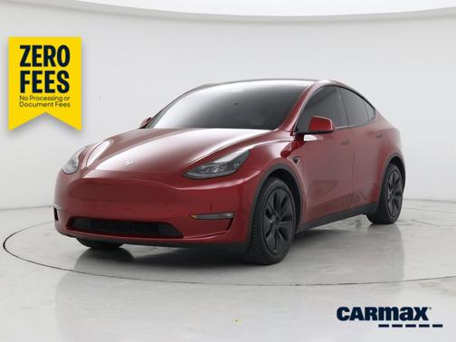 Red 2024 Tesla Model Y Long Range