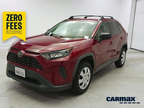 Red 2020 Toyota RAV4 LE