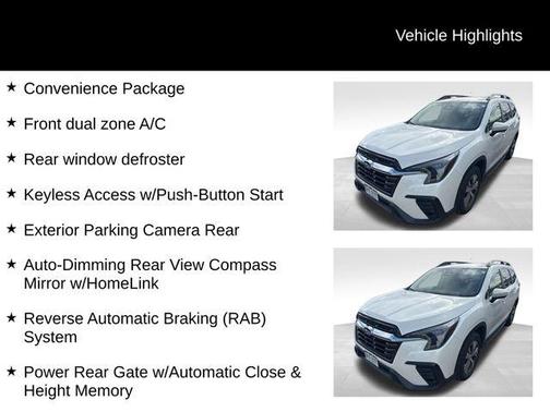 Crystal White Pearl 2024 Subaru Ascent Premium