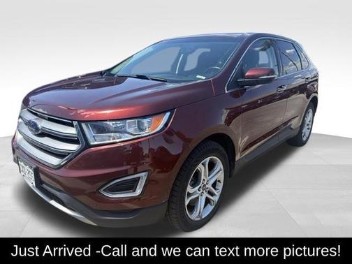 Orange 2016 Ford Edge Titanium