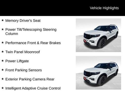 Star White 2023 Ford Explorer ST