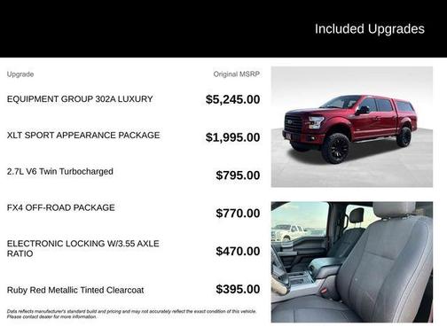 Ruby Red Metallic 2016 Ford F-150 XLT