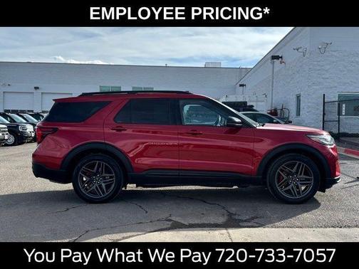 Rapid Red Metallic Tinted Clearcoat 2025 Ford Explorer ST
