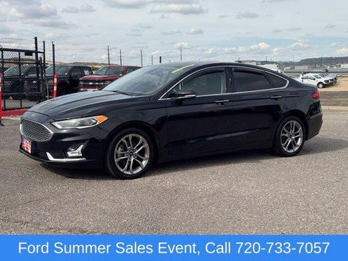Agate Black Metallic 2020 Ford Fusion Hybrid Titanium