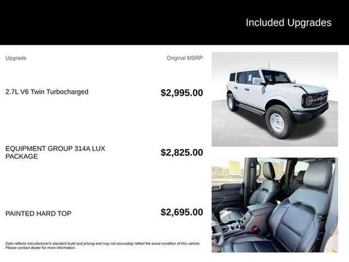 White 2026 Ford Bronco Outer Banks