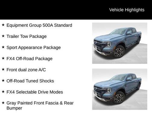 Azure Gray Metallic 2024 Ford Ranger Lariat