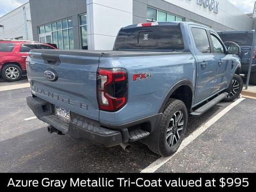 Azure Gray Metallic 2024 Ford Ranger Lariat