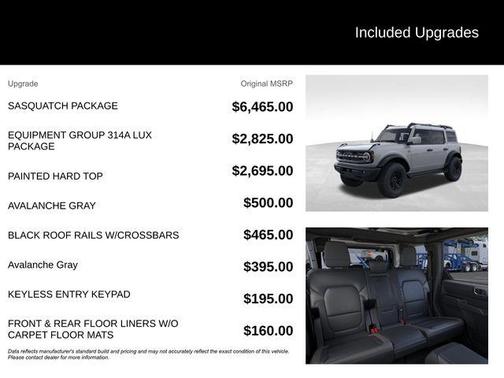 Avalanche Gray 2026 Ford Bronco Outer Banks