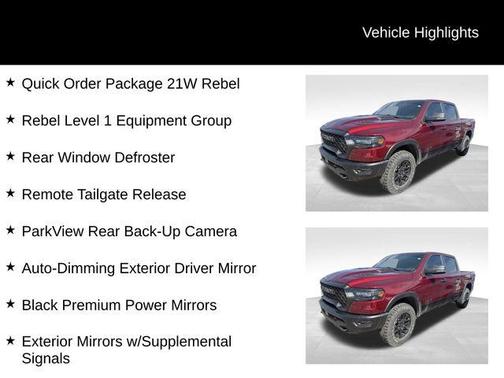 Delmonico Red Pearlcoat 2025 RAM 1500 Rebel