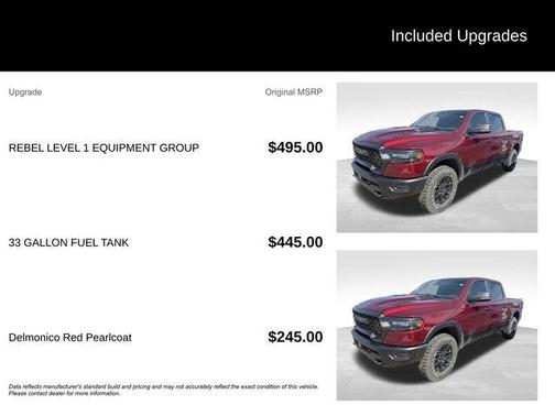 Delmonico Red Pearlcoat 2025 RAM 1500 Rebel