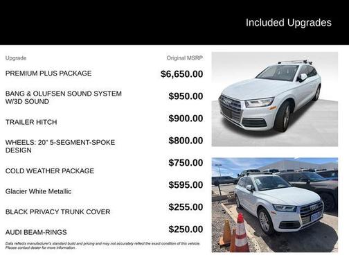 Glacier White Metallic 2020 Audi Q5 40 Premium Plus