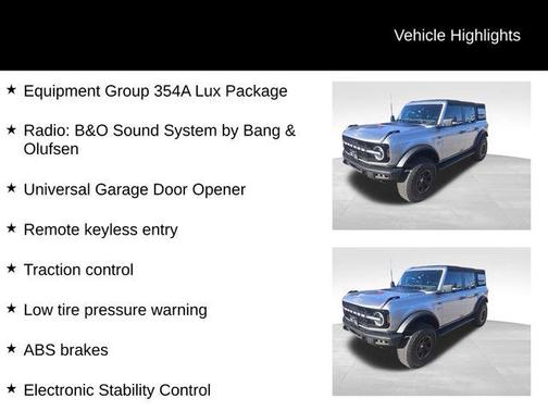 Iconic Silver Metallic 2022 Ford Bronco Wildtrak