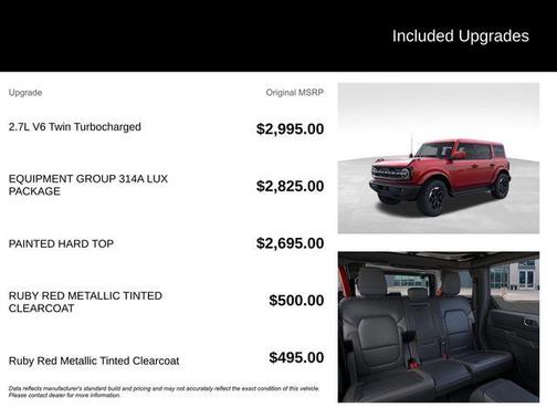 Ruby Red Metallic 2026 Ford Bronco Outer Banks