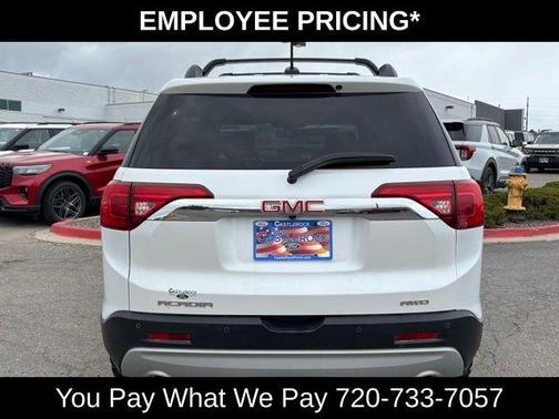 White Frost Tri-Coat 2019 GMC Acadia SLT-1