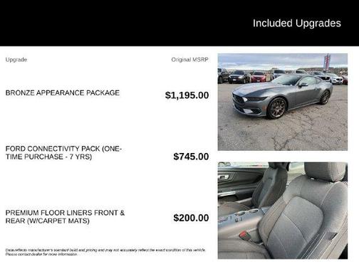 Carbonized Gray Metallic 2026 Ford Mustang EcoBoost