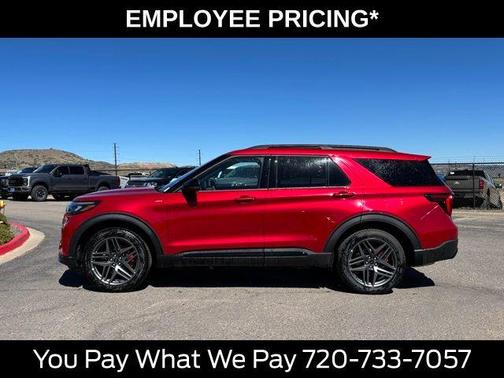 Rapid Red Metallic Tinted Clearcoat 2026 Ford Explorer ST-Line