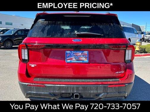 Rapid Red Metallic Tinted Clearcoat 2026 Ford Explorer ST-Line