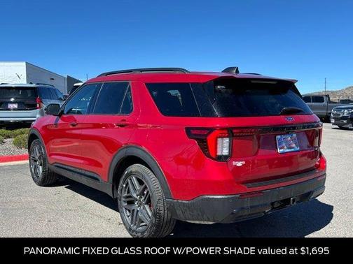 Rapid Red Metallic Tinted Clearcoat 2026 Ford Explorer ST-Line